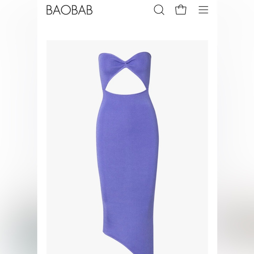 Baobab Collection Strapless Purple Dress
